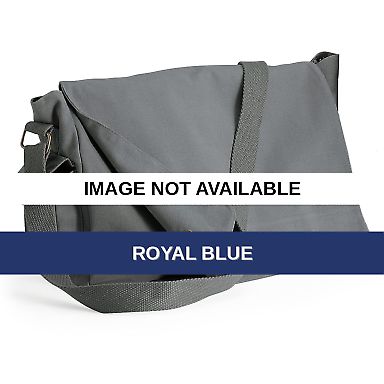C374 Carolina Sewn Peach Skin Messenger Bag Royal Blue front view