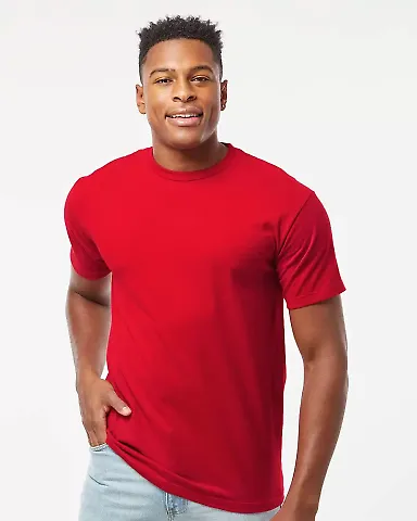 0290TC Tultex Unisex Ring-Spun Cotton Tee 290 in Cardinal front view