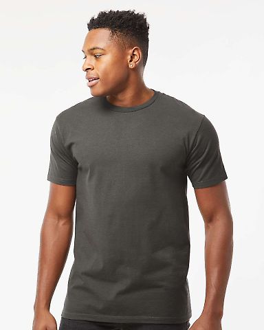 0290TC Tultex Unisex Ring-Spun Cotton Tee 290 Charcoal front view