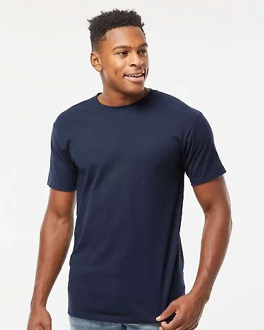 0290TC Tultex Unisex Ring-Spun Cotton Tee 290 in Navy front view