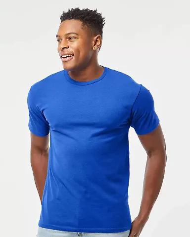 0290TC Tultex Unisex Ring-Spun Cotton Tee 290 in Royal front view
