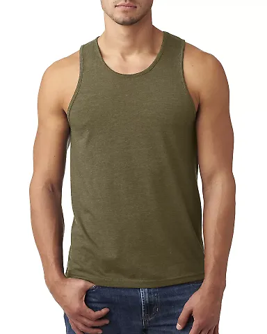 Next Level 6233 Men's Premium Fitted CVC Tank in Military green front view