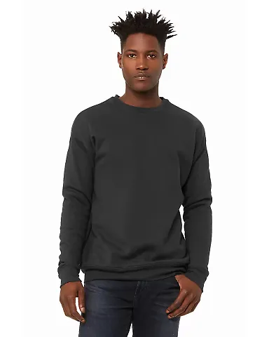 BELLA+CANVAS 3945 Unisex Drop Shoulder Sweatshirt in Dtg dark grey front view