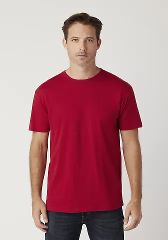 M1045 Crew Neck Men's Jersey T-Shirt  in Red front view