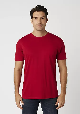 M1045 Crew Neck Men's Jersey T-Shirt  in Cardinal front view