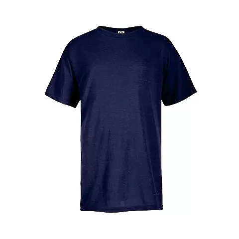 11009 Delta Apparel 30/1's Unisex Youth 100% Poly  in Athletic navy front view