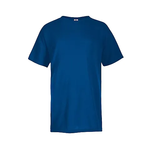 11009 Delta Apparel 30/1's Unisex Youth 100% Poly  in Athletic royal heather front view