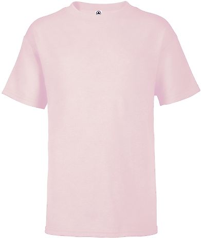 Delta Apparel 12900 Youth Soft Spun Tee SOFT PINK front view