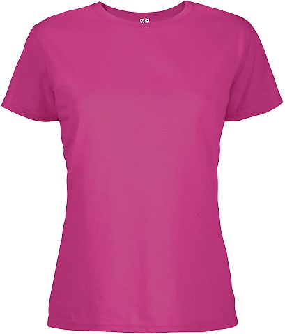 12500 Delta Apparel Ladies 30/1's Soft Spun Tee 4. HELICONA front view