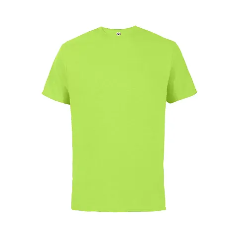 12600 Delta Apparel Adult 30/1's Soft Spun Tee 4.3 in Lime front view