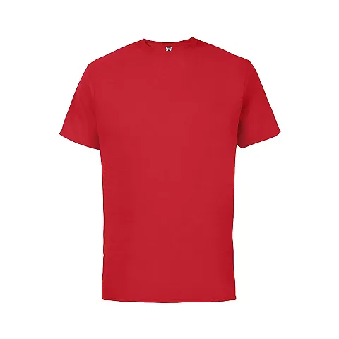 12600 Delta Apparel Adult 30/1's Soft Spun Tee 4.3 in New red front view