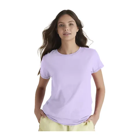 Delta Apparel 1336N Junior 30/1's Tee in Lavender front view
