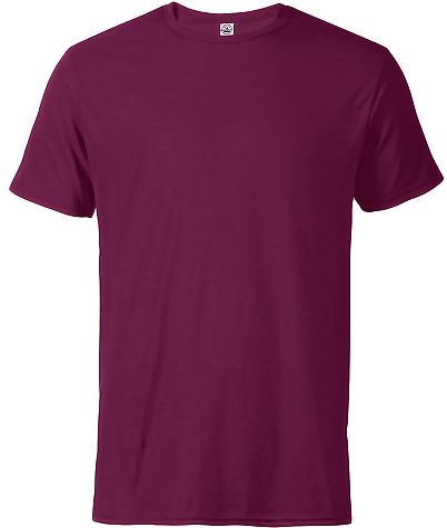 11600N Delta Apparel Adult 30/1's Fitted tee 4.3 o Berry front view