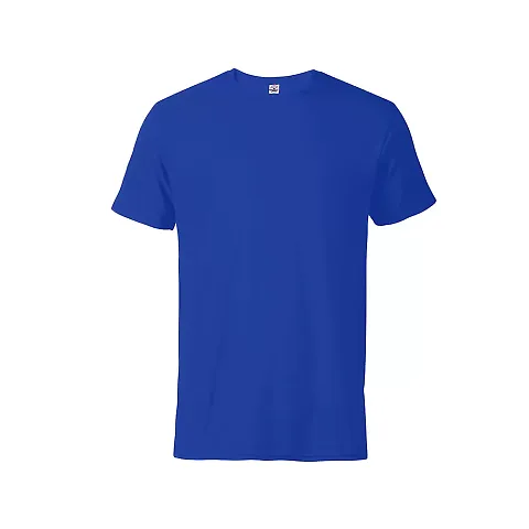 11600N Delta Apparel Adult 30/1's Fitted tee 4.3 o in Royal front view