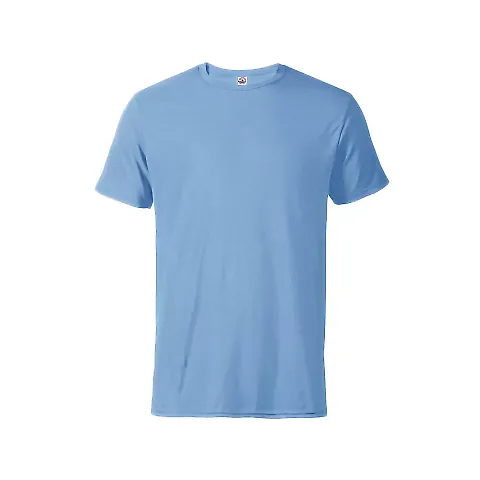 11600N Delta Apparel Adult 30/1's Fitted tee 4.3 o in Sky blue front view