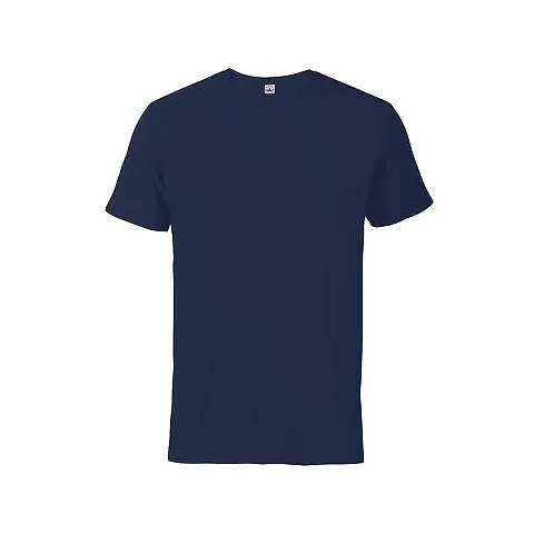 11600N Delta Apparel Adult 30/1's Fitted tee 4.3 o in Athletic navy front view