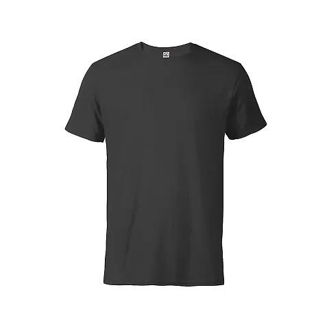 11600N Delta Apparel Adult 30/1's Fitted tee 4.3 o in Charcoal front view
