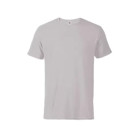 11600N Delta Apparel Adult 30/1's Fitted tee 4.3 o in Silver front view