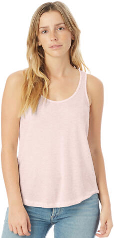 Alternative Apparel AA5054 Backstage 50/50 Tank VINT FADED PINK front view