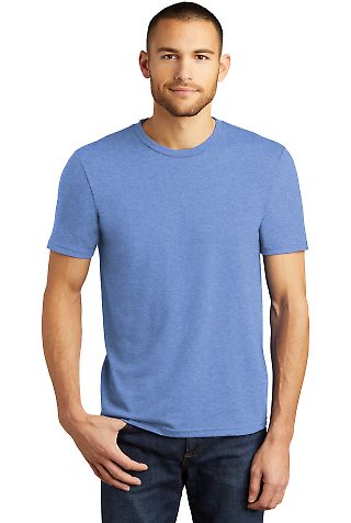DM130 District Made Mens Perfect Tri-Blend Crew Te Maritime Frost front view