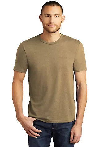DM130 District Made Mens Perfect Tri-Blend Crew Te in Coytebrnhr front view