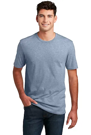 DM108 District Made Mens Perfect Blend Crew Tee in Flntbluhtr front view