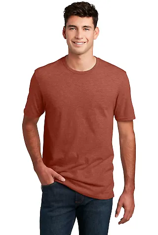 DM108 District Made Mens Perfect Blend Crew Tee in Htrdrusset front view