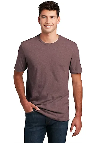DM108 District Made Mens Perfect Blend Crew Tee in Rose fleck front view