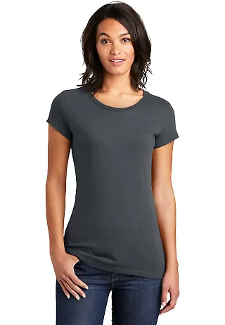DT6001 Juniors Very Important Tee Charcoal front view