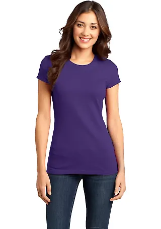 DT6001 Juniors Very Important Tee Purple front view