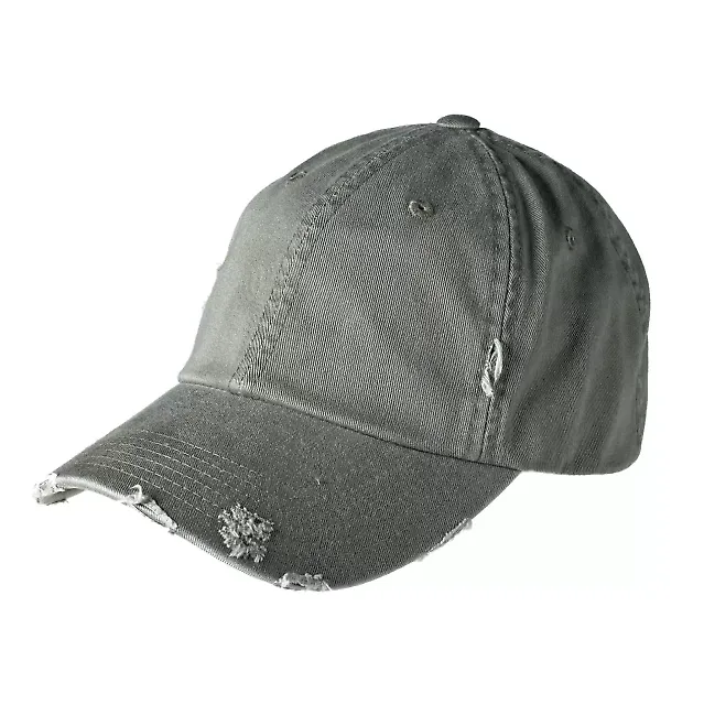 District DT600 Distressed Dad Hat Light Olive front view