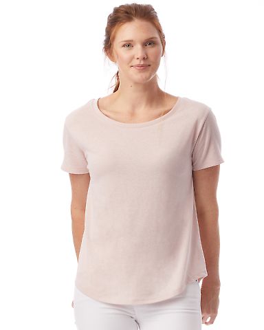 Alternative Apparel AA5064 Women's Backstage 50/50 VNT FADED PINK front view