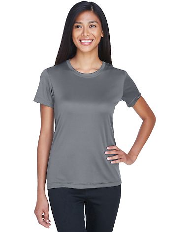  UltraClub 8620L Ladies' Cool & Dry Basic Performa in Charcoal front view