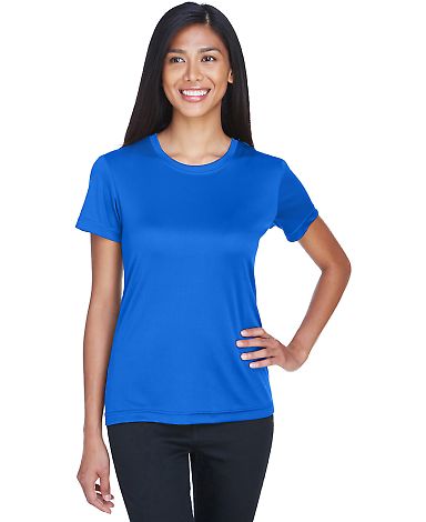  UltraClub 8620L Ladies' Cool & Dry Basic Performa in Royal front view