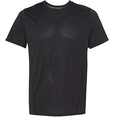 Gildan G470 Adult Tech T-Shirt BLACK front view