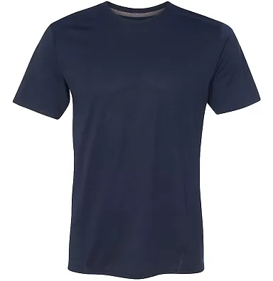 Gildan G470 Adult Tech T-Shirt MARBLED NAVY front view