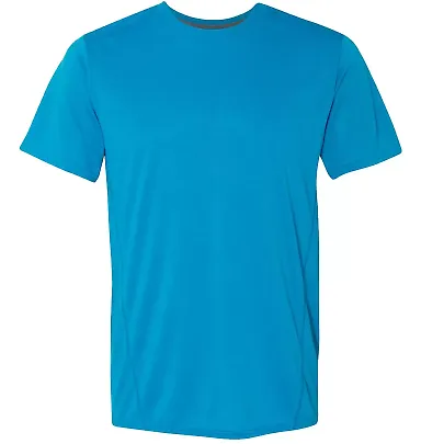 Gildan G470 Adult Tech T-Shirt MARBLED SAPPHIRE front view