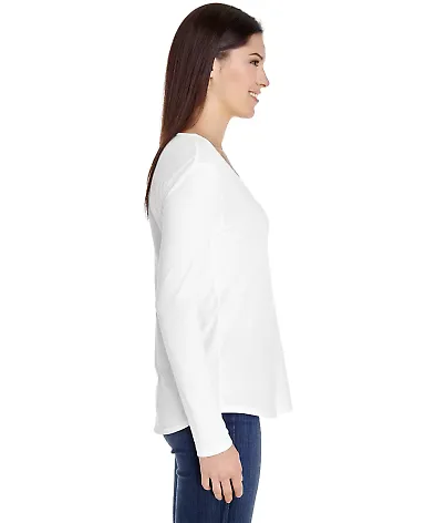 American Apparel RSA6304 Ultra Wash Long-Sleeve T- White front view