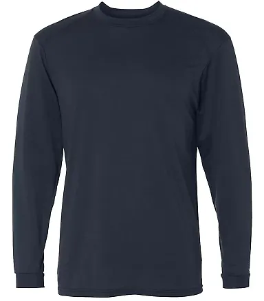 Badger Badger 4804 B-Tech Cotton-Feel T-Shirt Navy front view