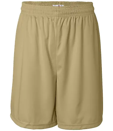 Badger 4107 B-Dry Core Shorts Vegas Gold front view