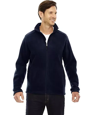 88190T Ash City - Core 365 Men's Tall Journey Flee CLASSIC NAVY front view