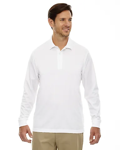88192T Ash City Core 365 Men's Tall Performance Lo WHITE front view
