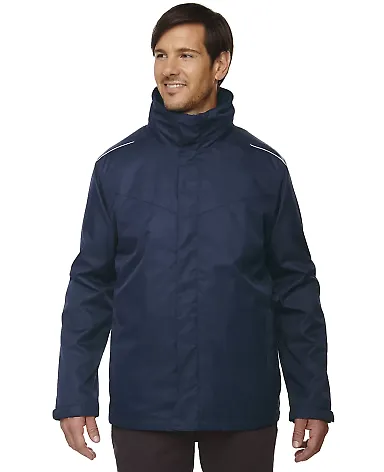 88205T Ash City - Core 365 Men's Tall Region 3-in- CLASSIC NAVY front view