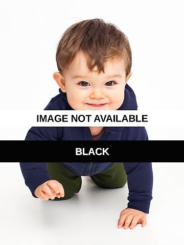 5097 American Apparel Infant Fleece Zip-Up Hoody Black front view