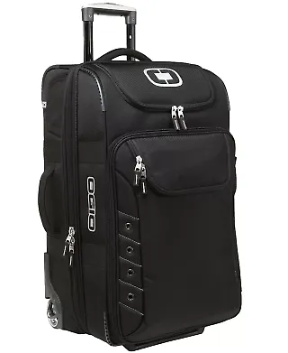 OGIO 413006 Canberra 26 Travel Bag  Black/Silver front view