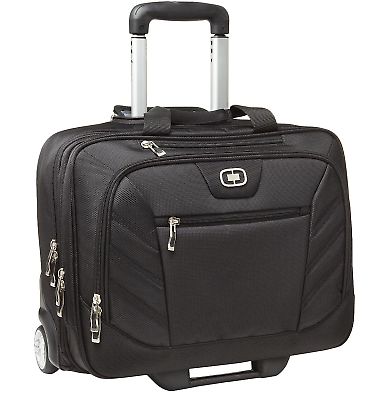 OGIO 417018 Lucin Wheeled Briefcase Black front view