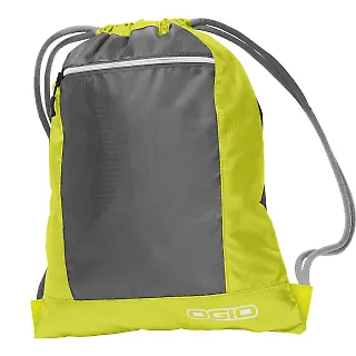 OGIO 412045 Pulse Cinch Pack Sulfur/Grey front view