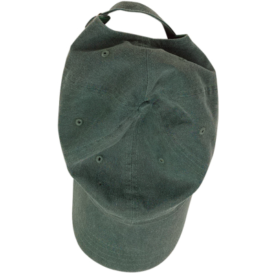 Authentic Pigment 1910 Pigment-Dyed Dad Hat in Moss green front view