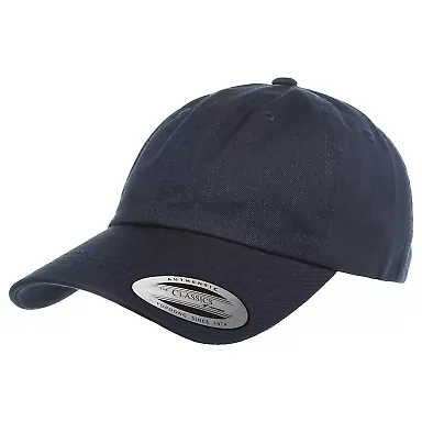 6245CM Yupoong Dad Hat Unstructured 6 Panel in Navy front view