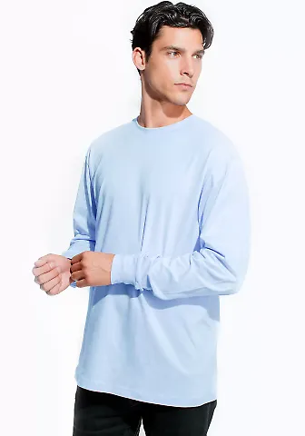 Cotton Heritage MC1182 Long Sleeve Cotton Tee Light Blue front view